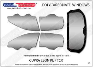 CUPRA Leon KL / TCR - Lexan Polycarbonate window kit