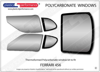 FERRARI - 456 - Lexan Polycarbonate window kit