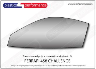 FERRARI - 458 Challenge - Lexan Polycarbonate left front door window