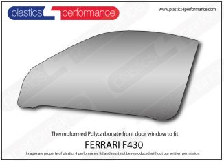 FERRARI - F430 - Lexan Polycarbonate left front door window