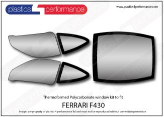 FERRARI - F430 - Lexan Polycarbonate window kit