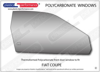 FIAT - Coupe - Lexan Polycarbonate right hand front door window
