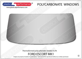 FORD - Escort Mk1 - Lexan Polycarbonate rear screen