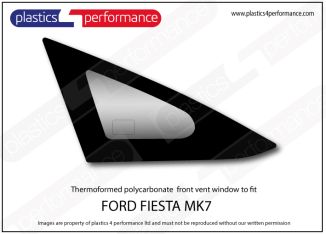 FORD - Fiesta Mk7 - Lexan Polycarbonate right front door vent