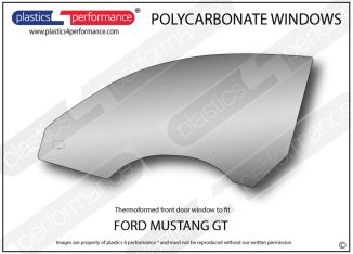  FORD - Mustang GT - Gen6 - Lexan Polycarbonate LH Front door window