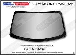 FORD - Mustang GT- Gen6 - Hardcoated Lexan Polycarbonate front windscreen