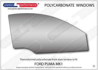 FORD - Puma - Lexan Polycarbonate right front door window