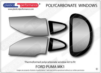 FORD - Puma - Lexan Polycarbonate window kit