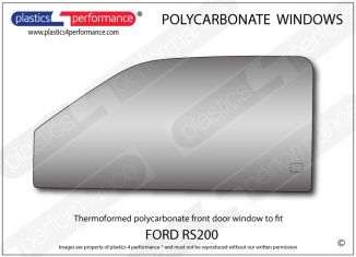 FORD RS200 - Lexan Polycarbonate left front door window