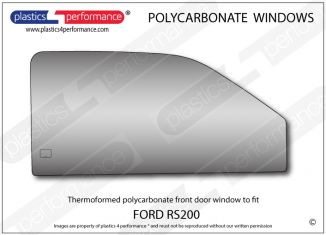 FORD RS200 - Lexan Polycarbonate right front door window