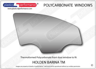 HOLDEN - Barina TM - Lexan Polycarbonate right front door window