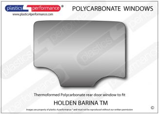 HOLDEN - Barina TM - Lexan Polycarbonate right rear door window