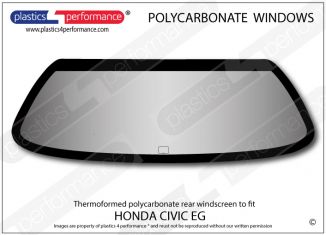 HONDA - Civic EG - Lexan Polycarbonate rear screen