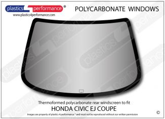HONDA Civic EJ Coupe (EJ1/2) - Lexan Polycarbonate rear screen
