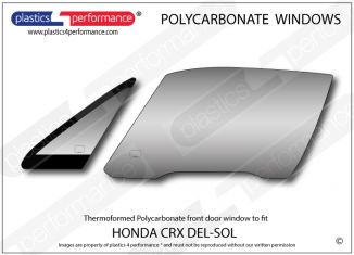 HONDA - CR-X del Sol - Lexan Polycarbonate left front door window