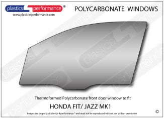 HONDA - Fit/ Jazz MK1 - Lexan Polycarbonate left front door window