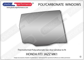 HONDA - Fit/ Jazz MK1 - Lexan Polycarbonate right rear door window
