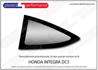 HONDA - Integra DC5 - Lexan Polycarbonate left rear quarter window