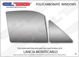 LANCIA - Montecarlo S1 - Lexan Polycarbonate right front door window