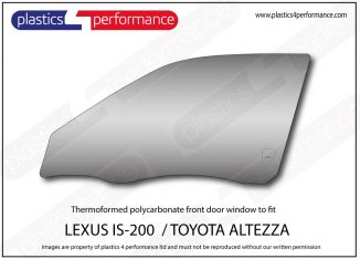LEXUS - IS 200 - Lexan Polycarbonate left front door window
