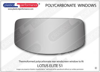 LOTUS - ELITE S1 Polycarbonate Perspex rear window