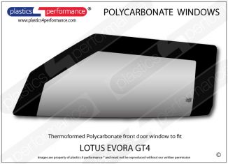 LOTUS Evora GT4 - Lexan Polycarbonate left front door window