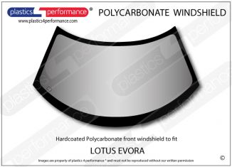 LOTUS - Evora - Hardcoated Lexan Polycarbonate front windscreen