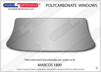 MARCOS 1800 - Lexan Polycarbonate rear screen
