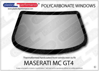 MASERATI - 4200 GT - Hardcoated Lexan Polycarbonate front windscreen