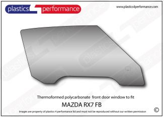 Mazda RX7 FB Lexan Polycarbonate windows - Plastics 4 Performance