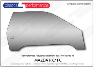 Mazda RX7 FC Lexan Polycarbonate windows - Plastics 4 Performance
