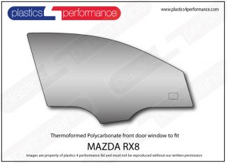 MAZDA - RX8 - Lexan Polycarbonate right front door window