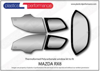 MAZDA - RX8 - Lexan Polycarbonate window kit