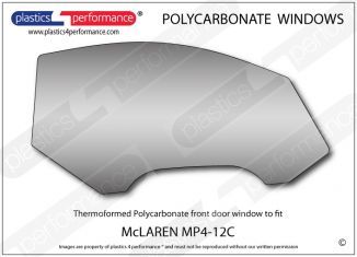 McLAREN MP4-12C - Lexan Polycarbonate right front door window