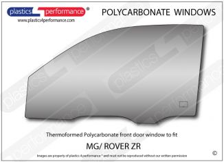 MG Rover - ZR - Lexan Polycarbonate left front door window