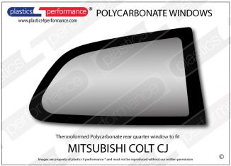 MITSUBISHI - Colt CJ - Lexan Polycarbonate right rear quarter window