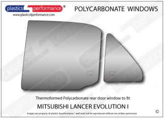 MITSUBISHI - Lancer Evo 1 - Lexan Polycarbonate left rear door window
