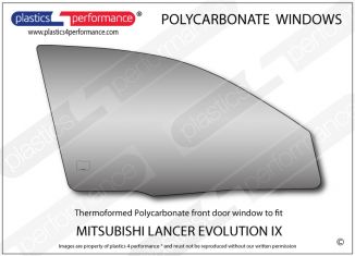 MITSUBISHI - Lancer Evo 9 - Lexan Polycarbonate right front door window