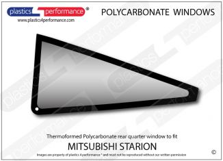 MITSUBISHI - Starion - Lexan Polycarbonate left rear quarter window