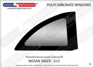 NISSAN - 300ZX (Z32) 2 + 2 - Lexan Polycarbonate right rear quarter window