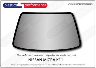 NISSAN - Micra K11 - Lexan Polycarbonate front windscreen