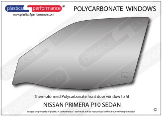 NISSAN - Primera P10 Sedan - Lexan Polycarbonate left front door window