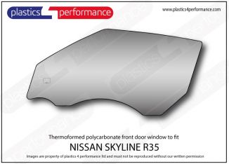 NISSAN - Skyline R35 GTR - Lexan Polycarbonate left front door window