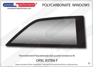 OPEL - Astra F - Lexan Polycarbonate right rear quarter window