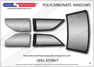 OPEL - Astra F - Lexan Polycarbonate window kit