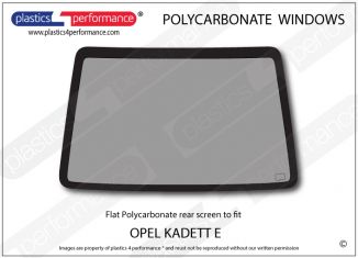 OPEL - Kadett E (Astra 2) - Lexan Polycarbonate rear screen