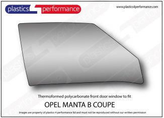 OPEL - Manta B Coupe - Lexan Polycarbonate right front door window