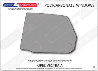 OPEL - Vectra A Sedan - Lexan Polycarbonate left rear door window