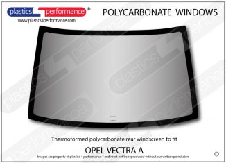 OPEL - Vectra A Sedan - Lexan Polycarbonate rear screen