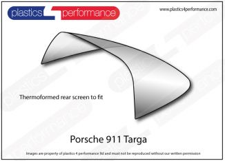 PORSCHE - 911 Targa - Lexan Polycarbonate rear screen